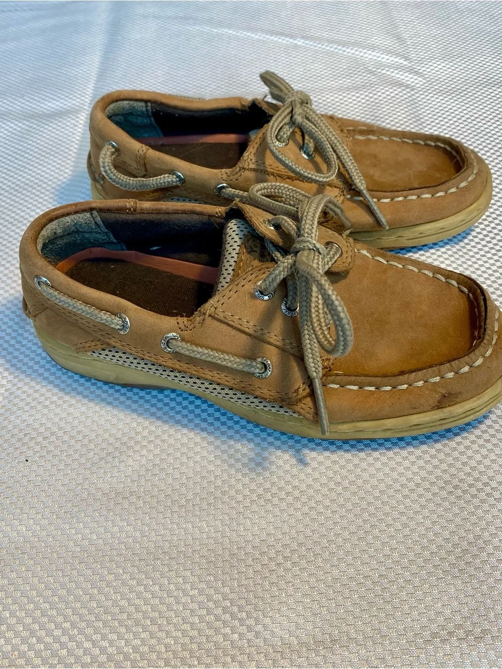 Sperry Kids Brown Tan Boat Shoes Moccasins